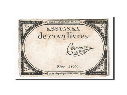 Billet, France, 5 Livres, 1793, 1793-10-31, Convieme, TTB, KM:A76, Lafaurie:171 - Assignats