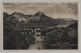 Filzbach Ferienheim Vom Blauen Kreuz Zürich Mit Leistenkamm U. Alvierkette - Photo: Schönwetter-Elmer No. 1337 - Elm