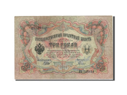 Billet, Russie, 3 Rubles, 1905-1912, 1912-1917, KM:9c, B - Russie