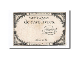 Billet, France, 5 Livres, 1793, 1793-10-31, Gilliero, TTB, KM:A76, Lafaurie:171 - Assegnati