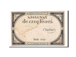 Billet, France, 5 Livres, 1793, 1793-10-31, Dutour, TB+, KM:A76, Lafaurie:171 - Assignats