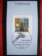 Germany, 2004, 1200 Years Old Schleswig, Coat Of Arms, Buildings, First Day Stamps - Autres & Non Classés