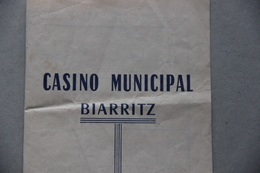 BIARRITZ (Pyrénées Atlantiques): Casino Municipal, Programme Des Spectacles, Juillet 1956 - Sports & Tourisme