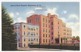 USA, MANCHESTER NH, Sacred Heart Hospital, C1940s Old Vintage Unused Postcard NEW HAMPSHIRE [6808] - Manchester