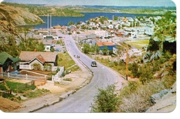 FLIN FLON, Manitoba, Canada, Ross St Looking North, 1956 Chrome Postcard - Sonstige & Ohne Zuordnung