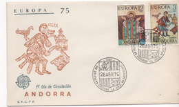 3101   FDC Andorra La Vieja 1975, Tema Europa  Cept, - Lettres & Documents