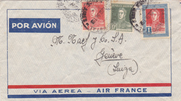 ARGENTINE  LETTRE POSTE AERIENNE 1934 - Brieven En Documenten