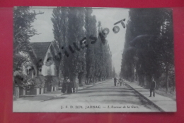 Cp  Jarnac L'avenue De La Gare Animé N 2674 - Jarnac