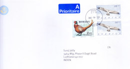 SWEDEN 2002 COMMERCIAL COVER POSTED FROM KISTA FOR INDIA - BIRD STAMP - SWEDEN CHINA JOINT ISSUE STAMP - Lettres & Documents