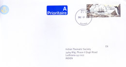 SWEDEN 2002 COMMERCIAL COVER POSTED FROM KISTA FOR INDIA - ANTARCTIC EXPEDITION STAMP, PENGUIN - Briefe U. Dokumente