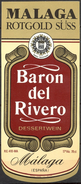 540 - Espagne - Malaga - Rotgold Süss - Baron Del Rivero - Malaga - Rotwein