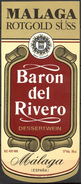 540 - Espagne - Malaga - Rotgold Süss - Baron Del Rivero - Malaga - Red Wines
