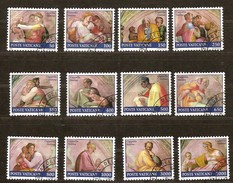 Vatican Vatikaan 1991 Yvertnr. 891-902 (°) Used Cote 18,50 Euro Chapelle Sixtine - Oblitérés