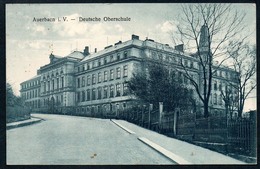 8892 - Alte Ansichtskarte - Auerbach - Oberschule - Gel 1924 O. Marke - Paul - Auerbach (Vogtland)