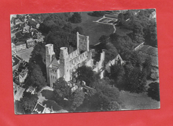 CPSM 76 JUMIEGES  RUINES DE L ABBAYE  VUE AERIENNE PRISE DU SUD OUEST - Jumieges