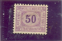 WURTEMBERG - Staatsbanhen 50 Pfennig ( X )  Neuf Sans Gomme - Sonstige & Ohne Zuordnung