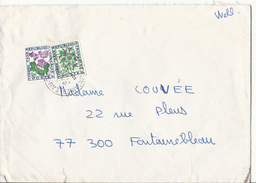 Lettre De 1975 Pour Fontainebleau, Non Affranchie Et Taxée à 1,20 Fr - 1960-.... Covers & Documents