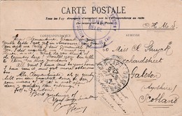 PK Uit BEAULIEU Naar Scotland ( Galston )  Poststempel CAP - FERRAT  / Paarse Stempel ARMEE - BELGE  / 1917 - Cartas & Documentos