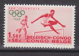 Belgisch Congo 1960 Olympische Spelen 1.50 Lopen 1w ** Mnh (34311A) - Unused Stamps