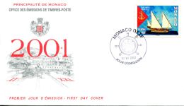 N° 15 N -Fdc (1er Jour ) Monaco 2001  -musée Naval- - Altri