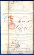 1842 , CANTABRIA , CARTA PREFILATÉLICA CIRCULADA ENTRE SANTANDER Y LONDRES - ...-1850 Prephilately