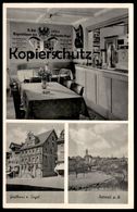ALTE POSTKARTE ROTTWEIL AM NECKAR GASTHAUS ZUM ENGEL 1936 Wappen Fremdenzimmer Cpa AK Postcard Ansichtskarte - Rottweil
