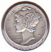 AC - UNITED STATES - 1 DIME 1943 D SILVER COIN - 1916-1945: Mercury (Mercure)