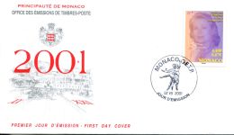 N°39 N -FDC (1er Jour) Monaco 2001 - - FDC