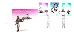 Australian Antarctic Territory FDC 2012 Set Of 3 Phillip Law Birth Centenary - FDC