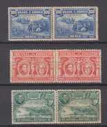 Brazil Brasil Mi# 245-47 Pair * INDEPENDENCIA 1922 - Unused Stamps