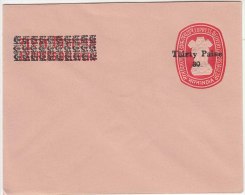 20p+20p Express Delivery Surcharged 30p (Rajastan Circle) Unused Postal Stationery Envelope / Cover India - Enveloppes
