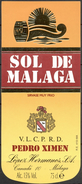 546 - Espagne - Malaga - Sol De Malaga - V.L.C.P.R.D. - Pedro Ximen - Lopez Hermanos S.A. - Malaga - Rouges
