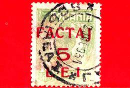 ROMANIA - Usato - 1928 - Re - Pacchi Postali - Parcel Post - 3 - Paketmarken