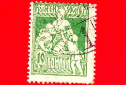 ROMANIA - Usato - 1921 - Marche Da Bollo - Asistenta Sociala - Infermiera - Nursing - 10 - Fiscaux