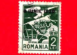 ROMANIA - Usato - 1930 - Servizio - Aquila - Stemma - Coats Of Arms - 2 - Service