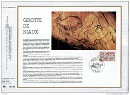 ✅ " GROTTE DE NIAUX " Sur Feuillet CEF 1er Jour N°té De 1979 . N° YT 2043. FDC - Prehistoria