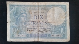 Billet 10 Francs "Minerve"  -1939 - 10 F 1916-1942 ''Minerve''