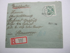 1945, ESCHEDE , Notstempel Auf Einschreiben Mit Stempel CELLE, Brief Etwas Verkürzt - Covers & Documents
