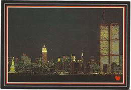 T1605 New York - Skyline And World Trade Center - Night Nuit Notte Nacht Noche / Non Viaggiata - World Trade Center