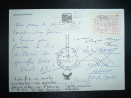 CP Pour La FRANCE VIGNETTE 0070 OBL.MEC.11-8-92 GENEVE 2 - Automatic Stamps