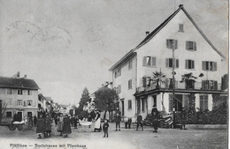 PFÄFFIKON → Sehr Belebte Dorfstrasse Mit Dem Pfarrhaus Anno 1908  ►RRR !!!◄ - Dorf