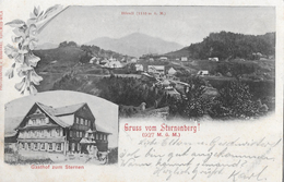 GRUSS VOM STERNENBERG → Mehrbild-Lichtdruck Mit Dem Gasthof Zum Sternen Anno 1904 - Sternenberg