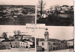 SOUVENIR DE MONTAIGU DE QUERCY CPSM MULTIVUE - Montaigu De Quercy