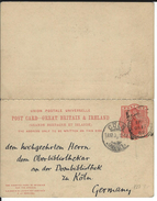 Antwortpostkarte Huntingdon17.12.02 Nach Köln - Covers & Documents