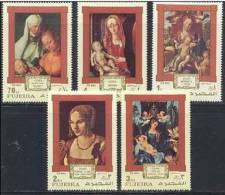 FUJEIRA Peinture, Beaux Arts, Madonne. Durer, Michel 662/66 ** MNH. - Other & Unclassified