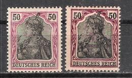 Reich Variétés Du N° 89 Neuf * (Michel 91 L Et Ll ?) - Ongebruikt