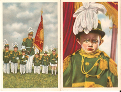 GERPINNES (6280) - Folklore - Enfance : 2 Chromos Côte D'Or (45, 46) Consacrés Aux Cadets De La Marche De St. Rolende. - Gerpinnes