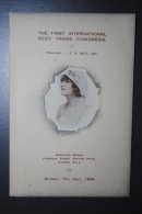 Ancien Menu (1) 1er Congrès International Du Commerce De Semences Londres 7 Juillet 1924 Avec Insert De Photo - Menu