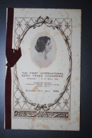 Ancien Menu (2) 1er Congrès International Du Commerce De Semences Londres 8 Juillet 1924 Avec Insert De Photo - Menükarten