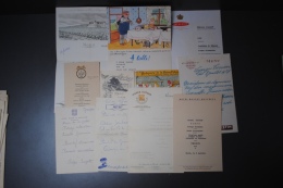 Lot De 11 Menus Anciens Différents - Menu